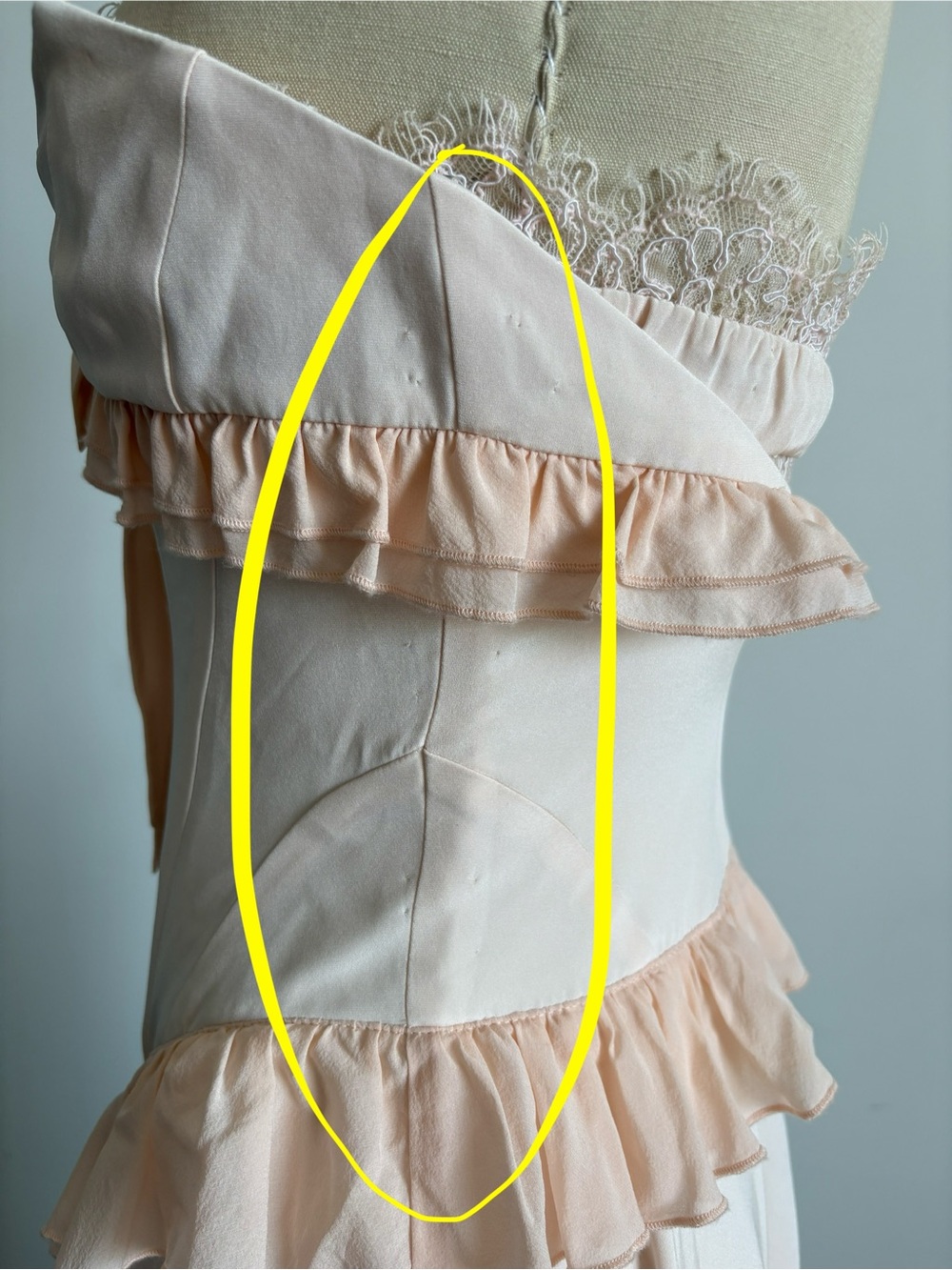 New For Love And Lemons “Harmony” High-Low Ruffle Dress Sz Small - Picture 15 of 16